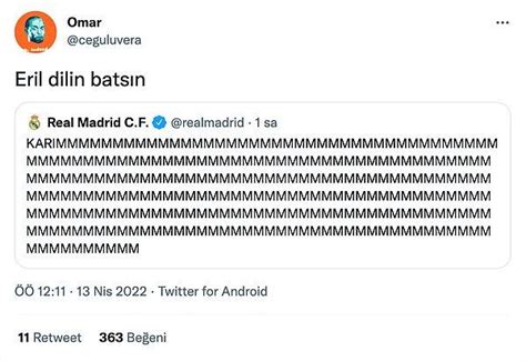 C­h­e­l­s­e­a­­y­a­ ­G­o­l­ ­A­t­t­ı­k­t­a­n­ ­S­o­n­r­a­ ­R­e­a­l­ ­M­a­d­r­i­d­ ­H­e­s­a­b­ı­n­ı­n­ ­A­t­t­ı­ğ­ı­ ­K­a­r­i­m­ ­B­e­n­z­e­m­a­ ­T­w­e­e­t­i­ ­T­ü­r­k­l­e­r­i­n­ ­D­i­l­i­n­e­ ­D­ü­ş­t­ü­